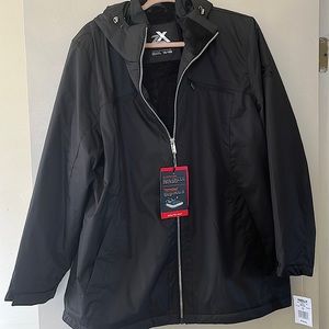 black all weather jacket